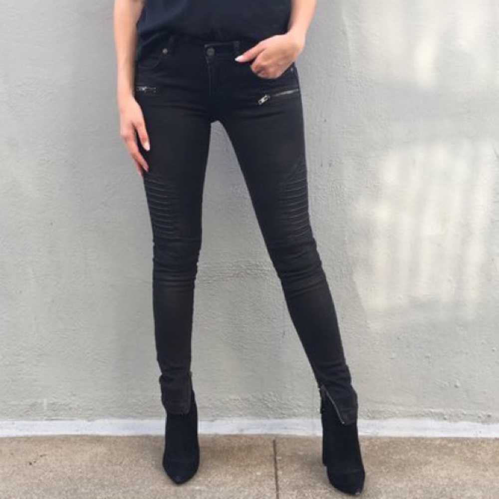 Anine Bing Gray Skinny Jeans Stretch Fit